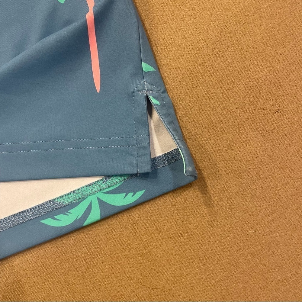 Chubbies Performance Palm Tree Golf Tee Polo Size XXL - Picture 2 of 11